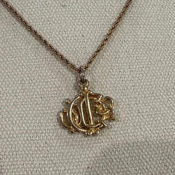 Dior Gold Necklace and Earring Set - Picture 12 of 12